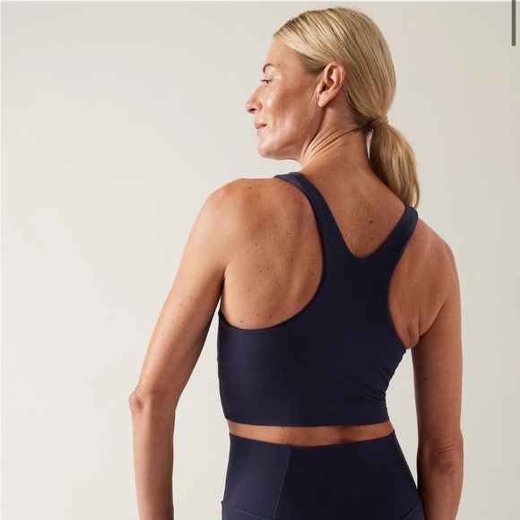 Athleta Navy Conscious Crop Size S - Picture 2 of 5